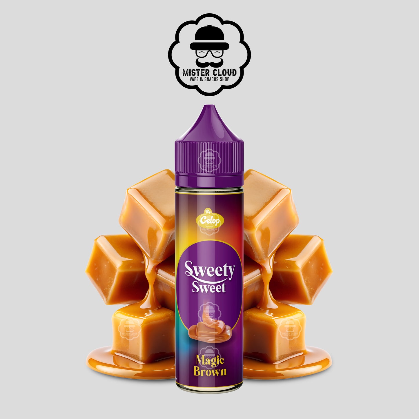 E-LIQUIDE BOBBLE SWEETY SWEET MAGIC BROWN 50ML - MISTER CLOUD