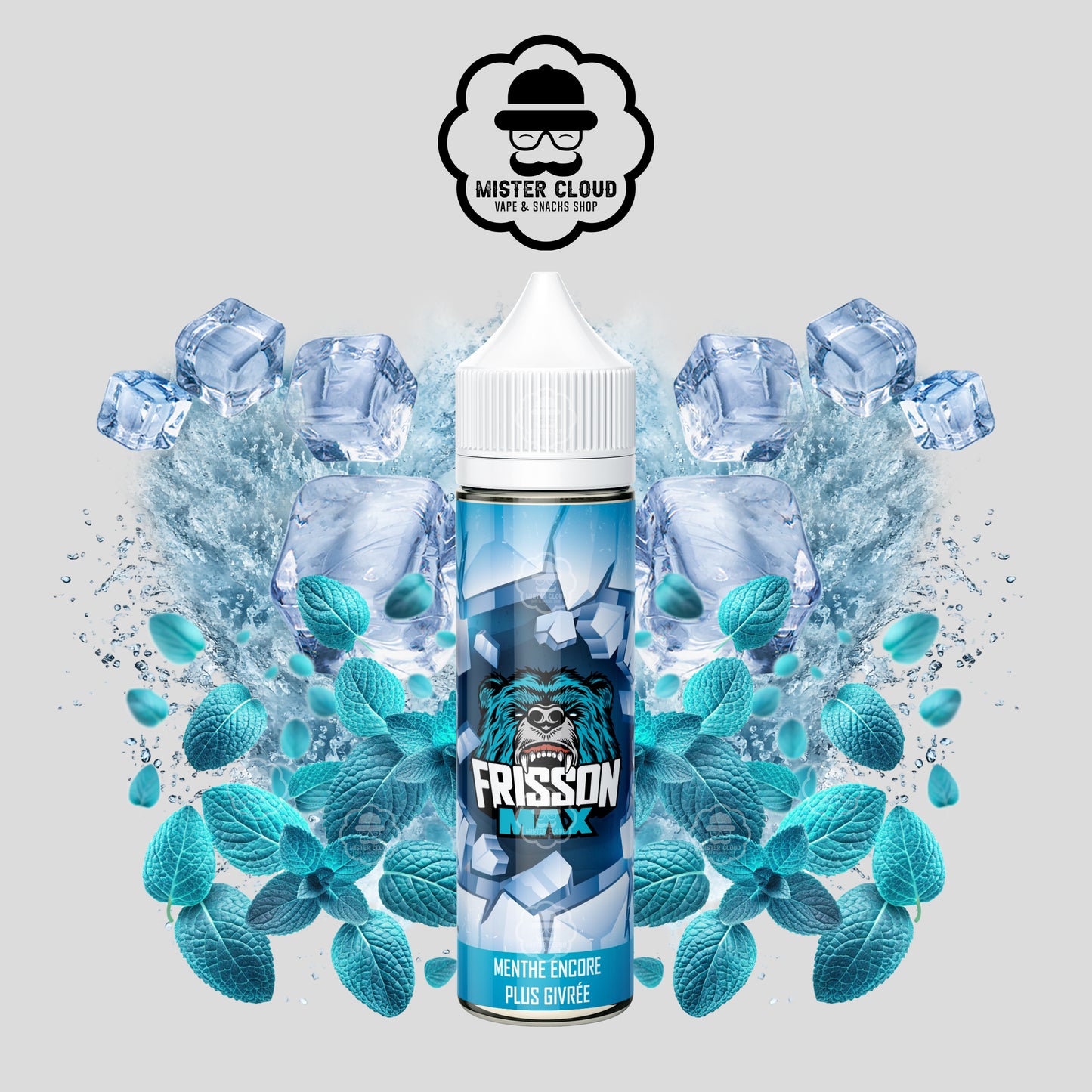 E-LIQUIDE FRISSON MENTHE ENCORE PLUS MÉCHANTE 50ML - MISTER CLOUD