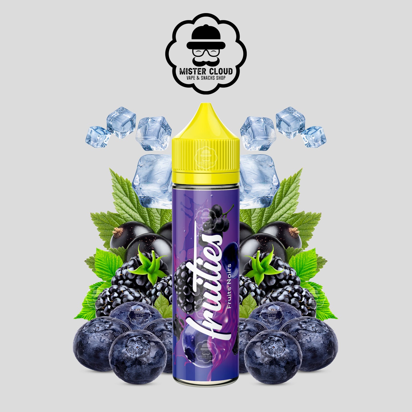 E-LIQUIDE FRUITIES FRUITS NOIRS 50ML - MISTER CLOUD