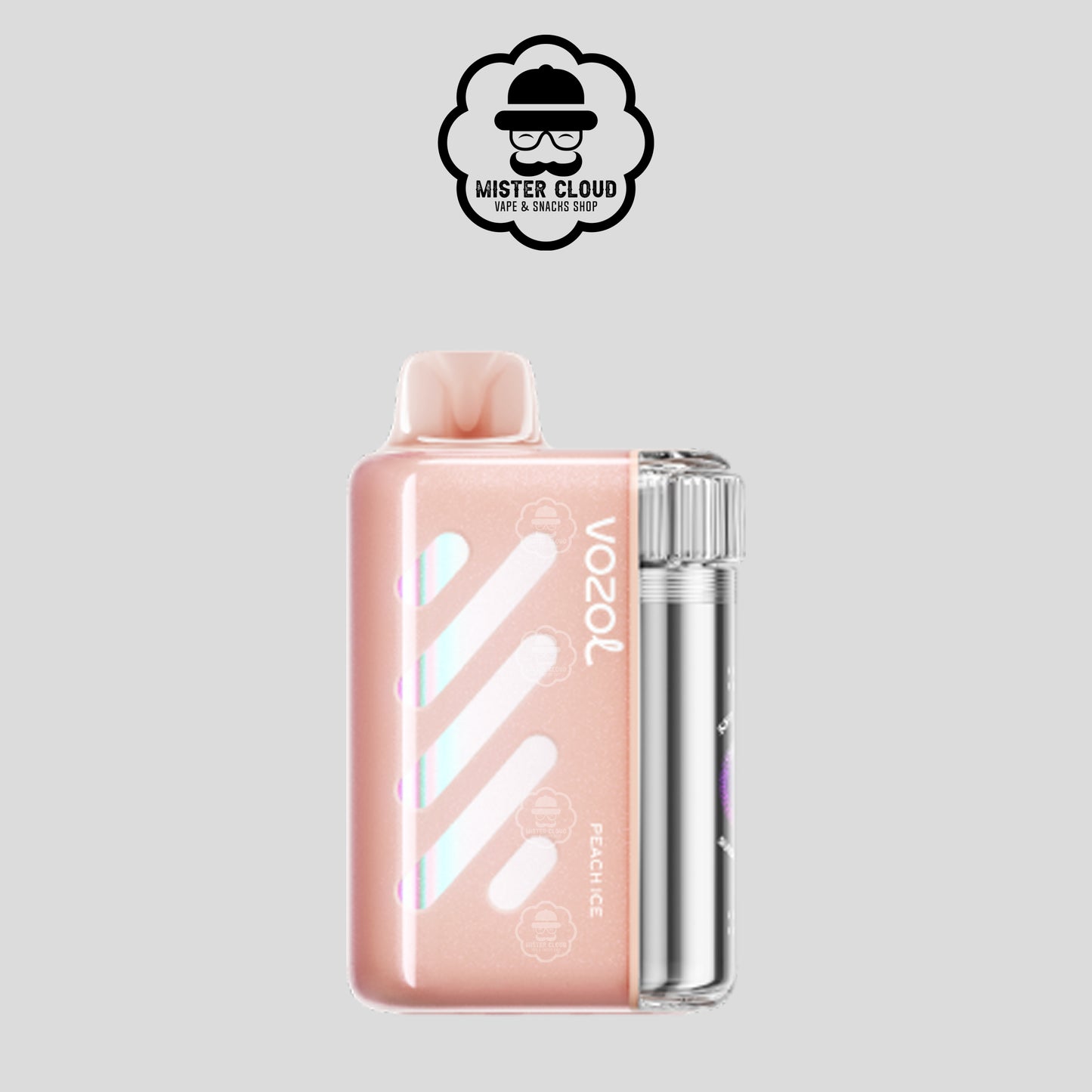 PUFF JETABLE VOZOL VISTA PEACH ICE 40K 5% - MISTER CLOUD