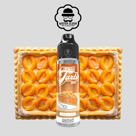 E-LIQUIDE AIRMUST TARTE ABRICOT C'EST PAS D'LA TARTE 50ML - MISTER CLOUD