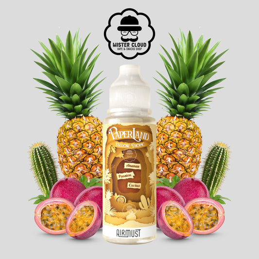 E-LIQUIDE YELLOW TROPIC PAPERLAND AIRMUST 100ML - MISTER CLOUD