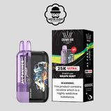 PUFF JETABLE ALFAKHER GRAPE MINT 25K CROWN BAR 0.5% - MISTER CLOUD