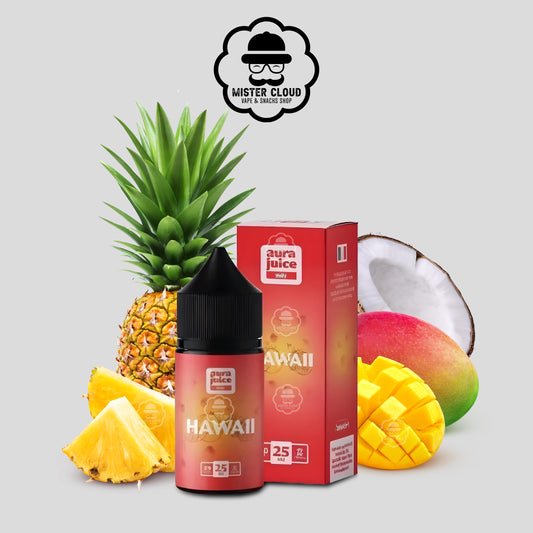 E-LIQUIDE HAWAII AURA JUICE SALT 25MG 30ML - MISTER CLOUD