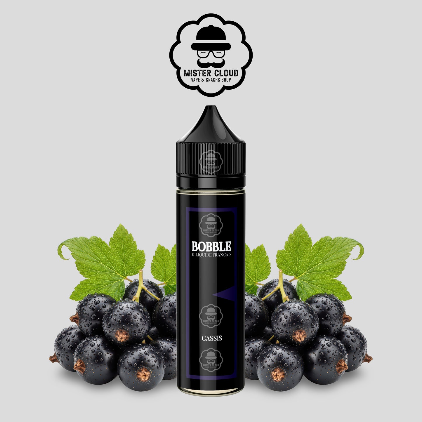 E-LIQUIDE BOBBLE CASSIS 50ML - MISTER CLOUD