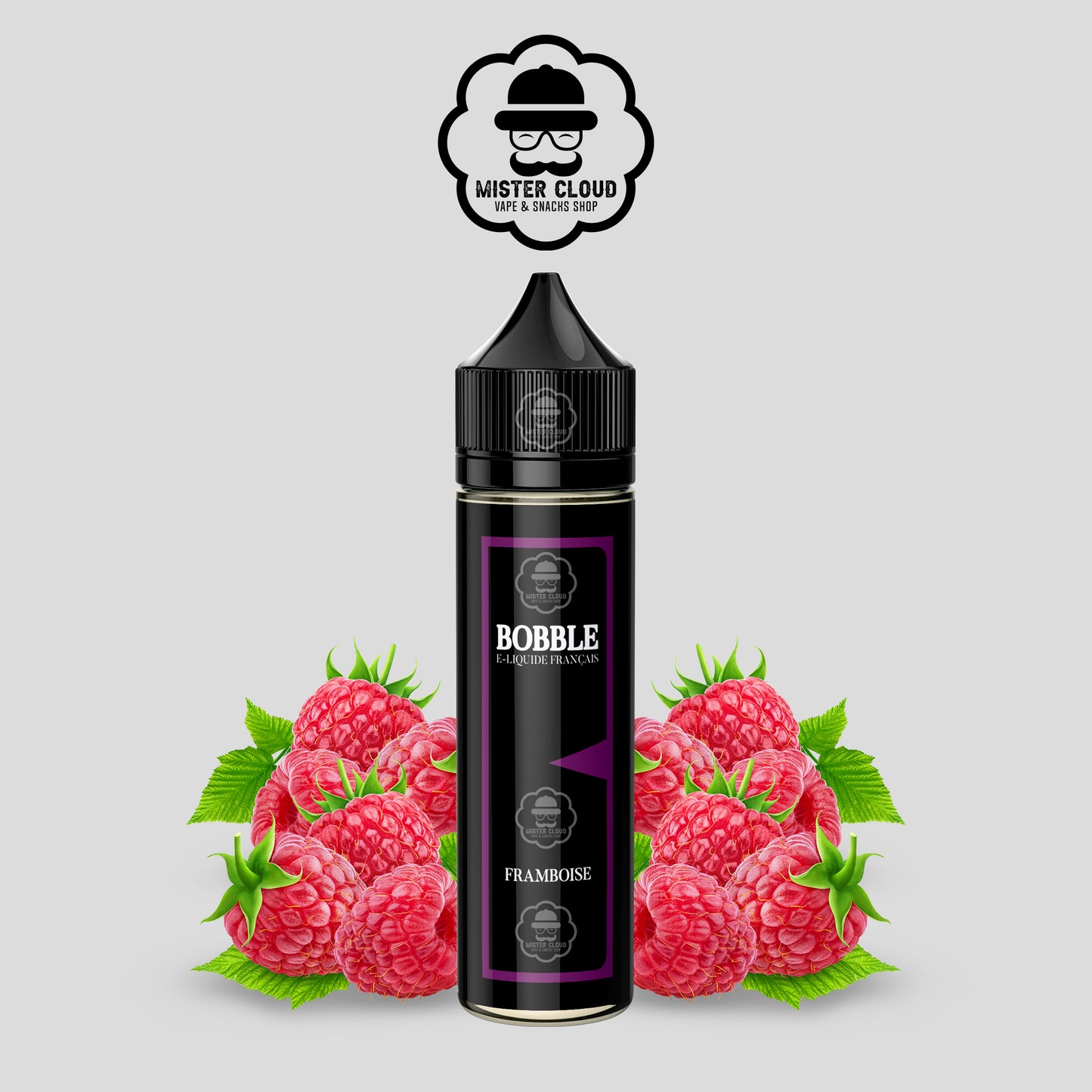 E-LIQUIDE BOBBLE FRAMBOISE 50ML - MISTER CLOUD