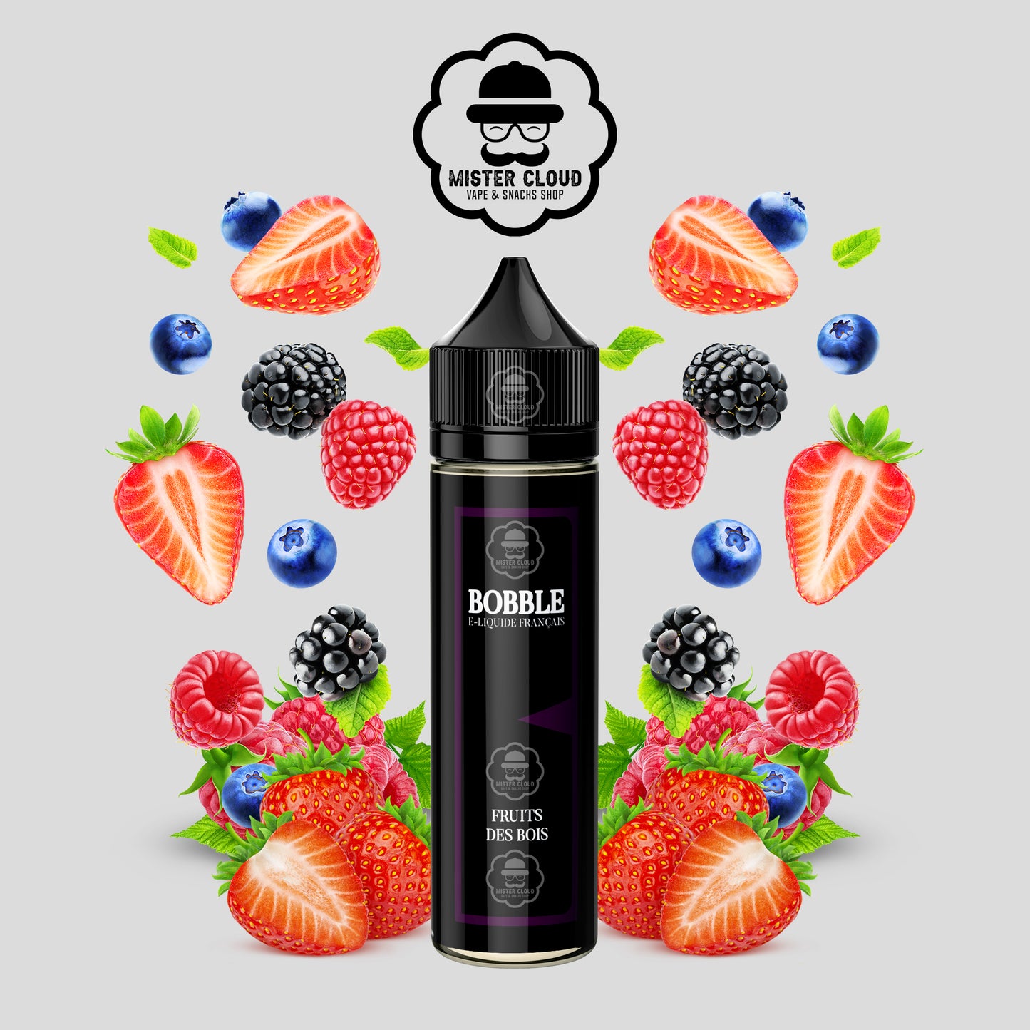 E-LIQUIDE BOBBLE FRUITS DES BOIS 50ML - MISTER CLOUD