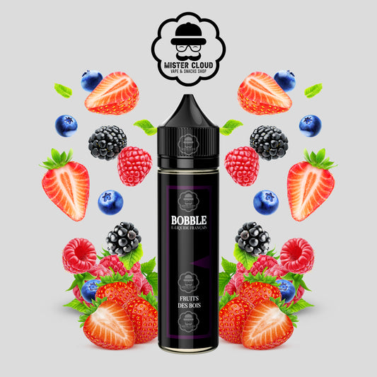 E-LIQUIDE BOBBLE FRUITS DES BOIS 50ML - MISTER CLOUD