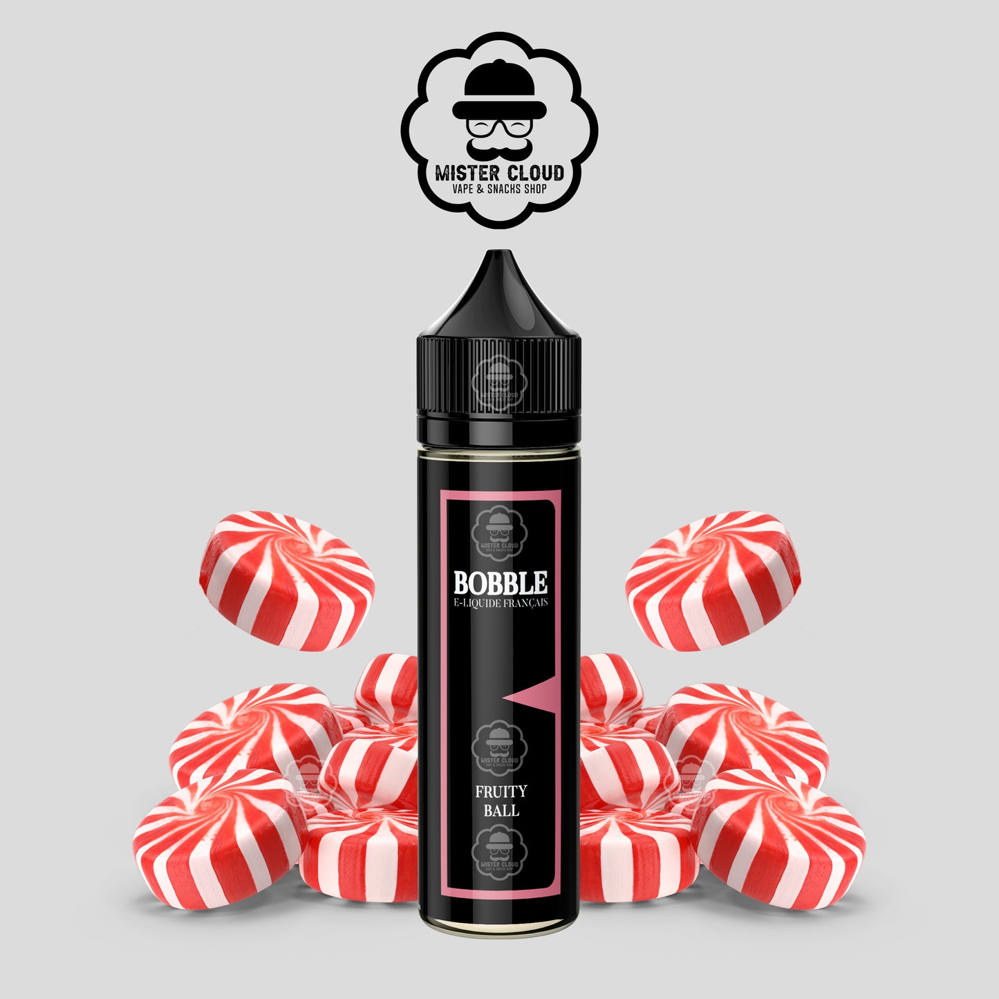 E-LIQUIDE BOBBLE FRUITY BALL 50ML - MISTER CLOUD