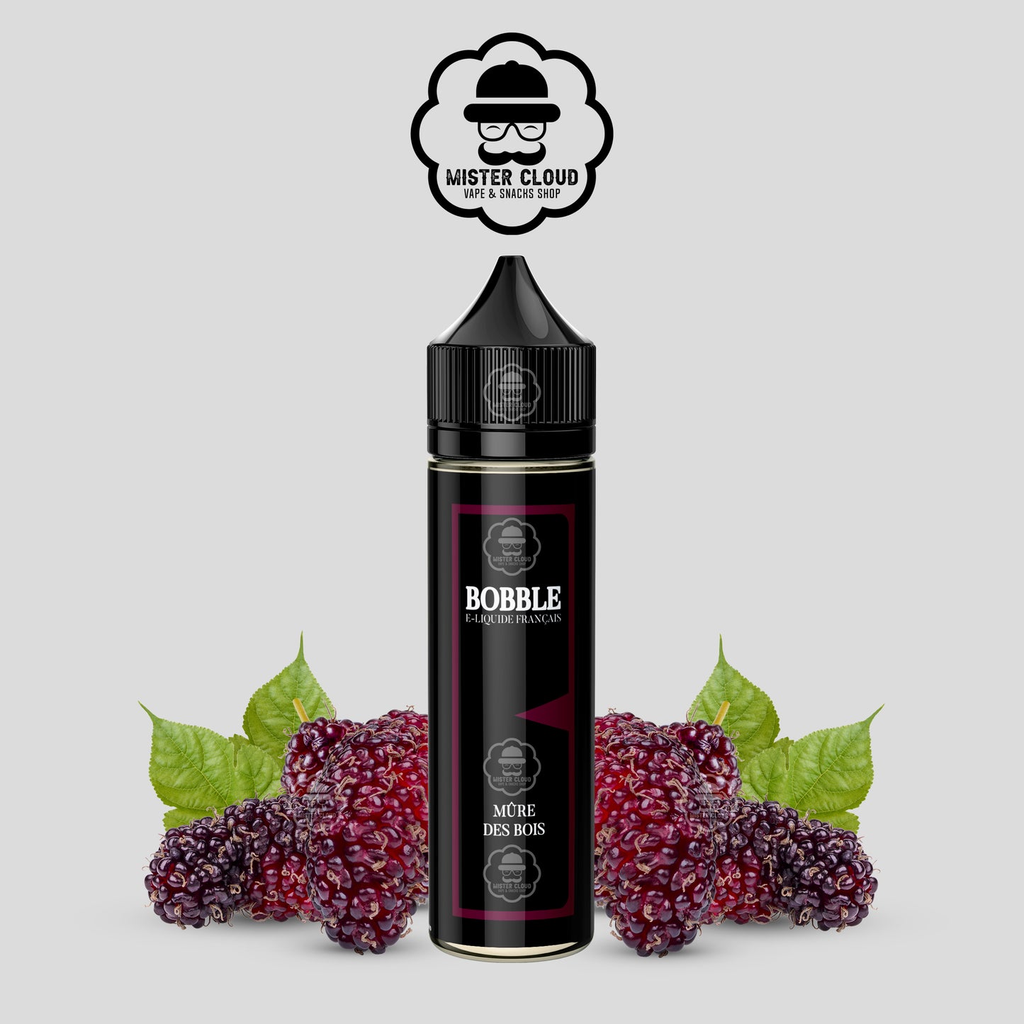 E-LIQUIDE BOBBLE MÛRE DES BOIS 50ML - MISTER CLOUD