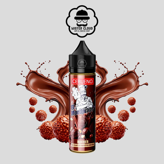 E-LIQUIDE CEBUENO EL MORDJVAPE ROCHER CHOCOLAT & NOISETTE 50ML - MISTER CLOUD