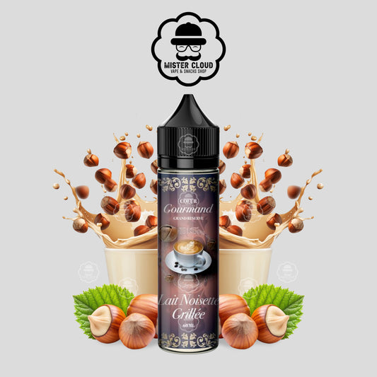 E-LIQUIDE COEUR GOURMAND GRAND RESERVE LAIT NOISETTE GRILLÉE 50ML - MISTER CLOUD