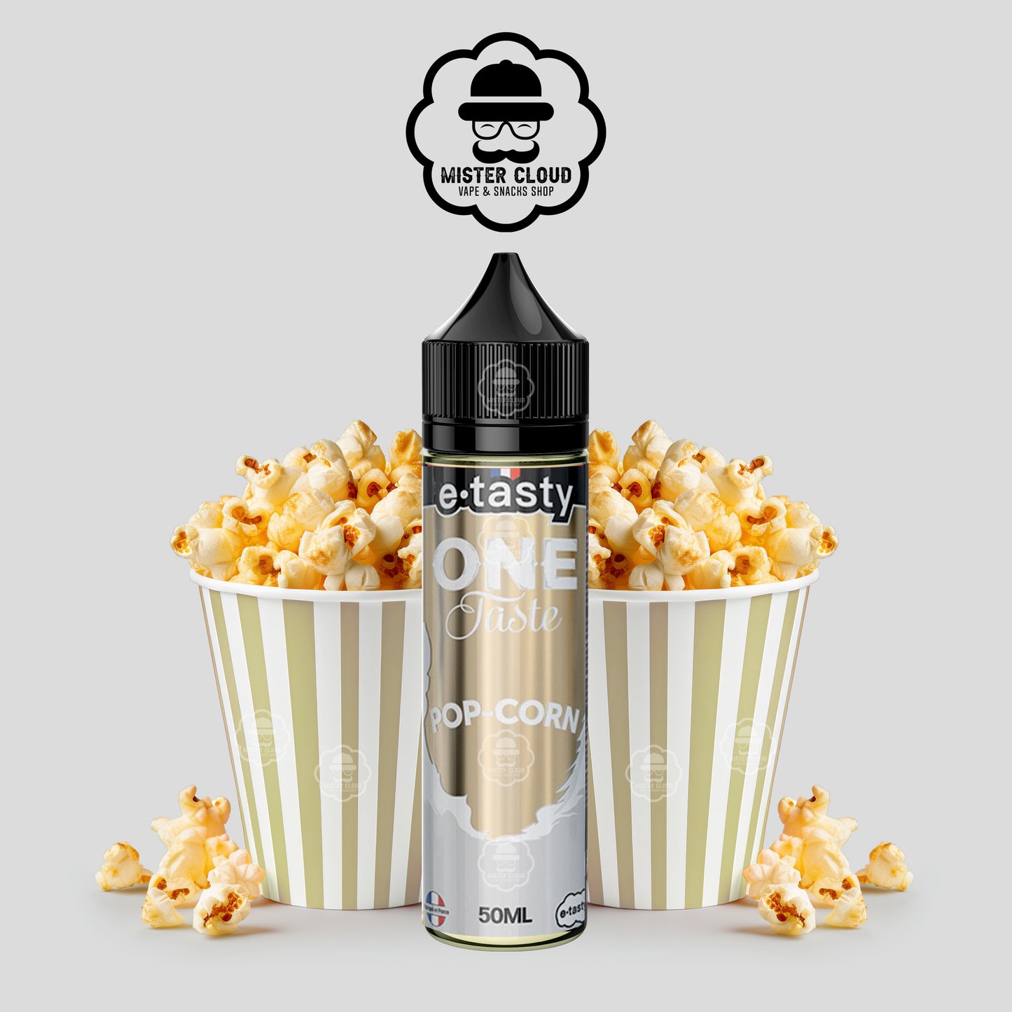 E-LIQUIDE ONE TASTE POP CORN E-TASTY 50ML - MISTER CLOUD