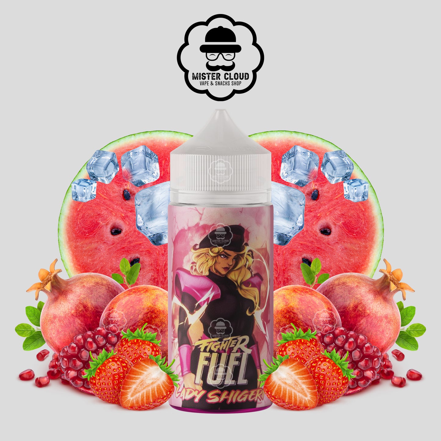 E-LIQUIDE LADY SHIGERI FIGHTER FUEL 100ML - MISTER CLOUD