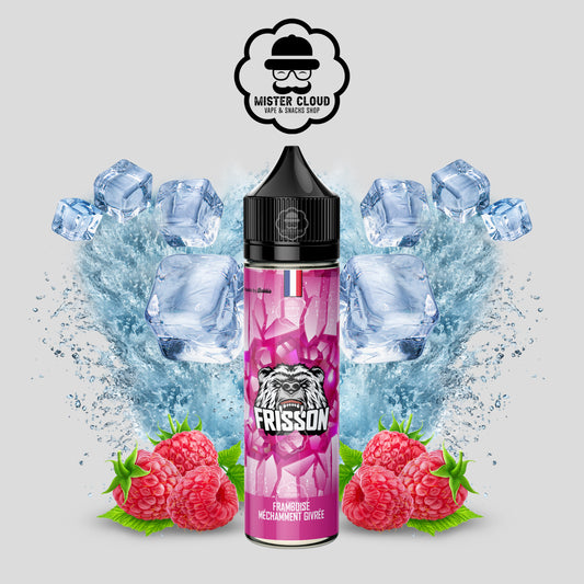 E-LIQUIDE FRISSON FRAMBOISE MÉCHAMMENT GIVRÉE 50ML - MISTER CLOUD
