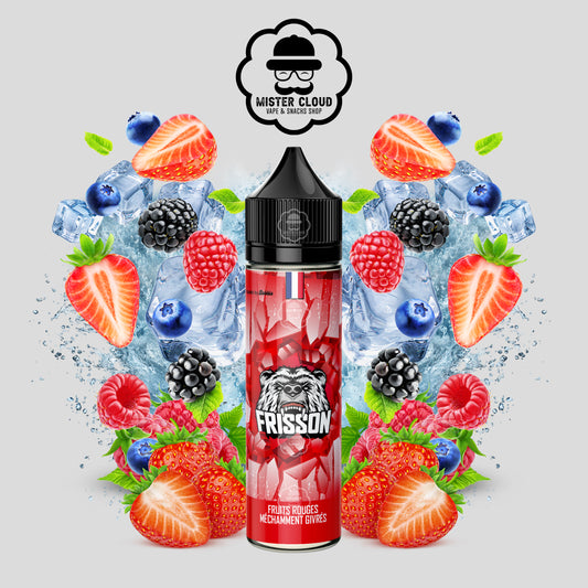 E-LIQUIDE FRISSON FRUITS ROUGES MÉCHAMMENT GIVRÉE 50ML - MISTER CLOUD
