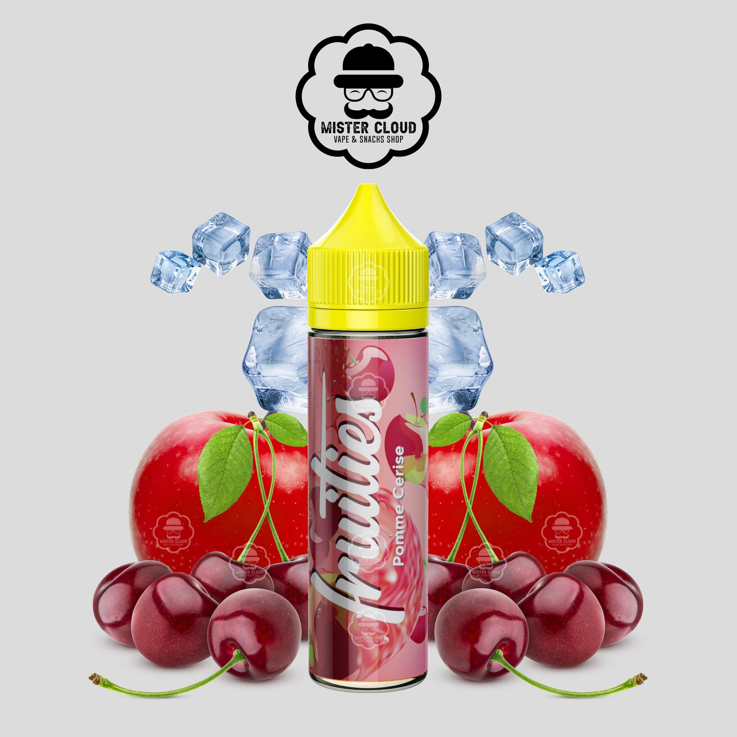 E-LIQUIDE FRUITIES POMME CERISE 50ML - MISTER CLOUD