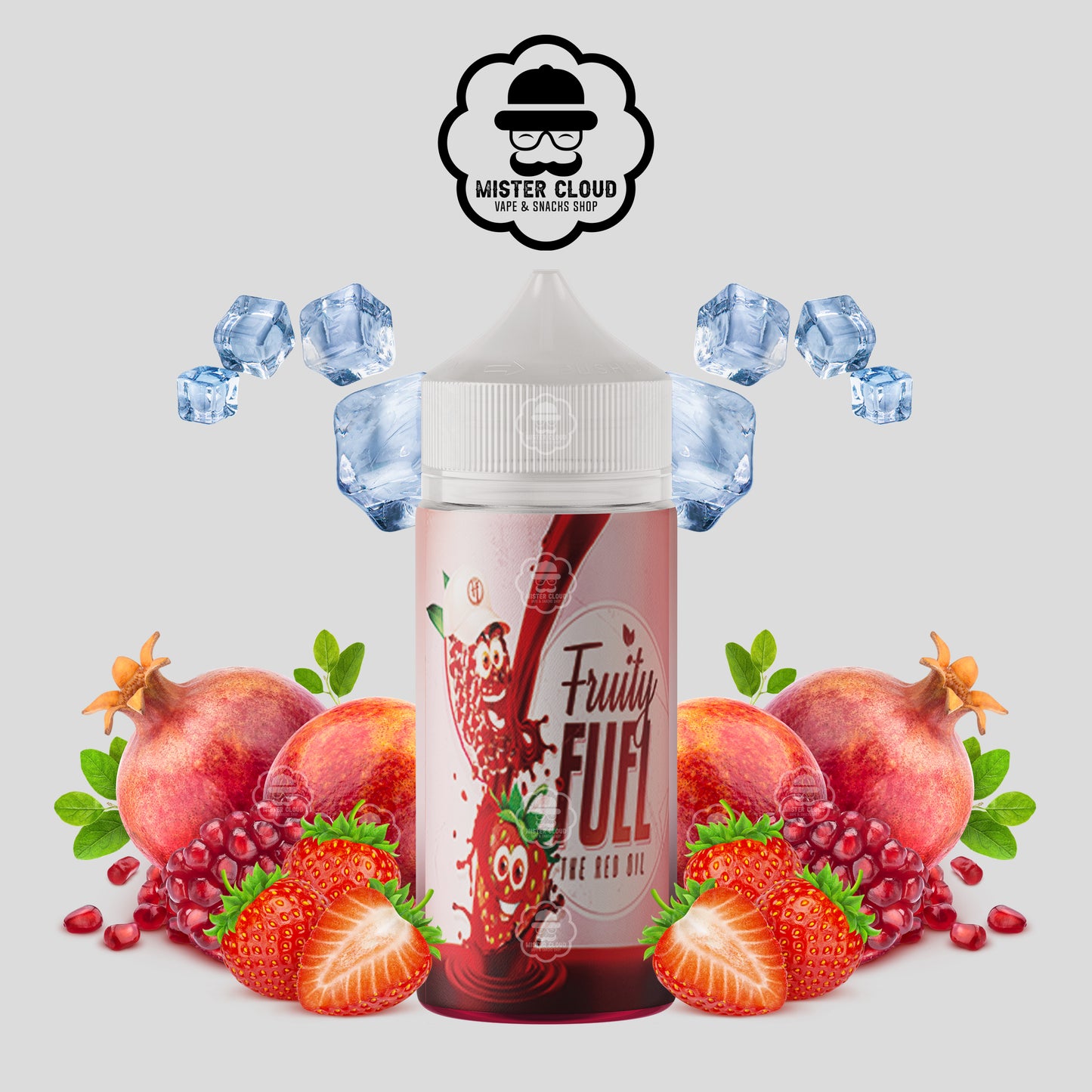 E-LIQUIDE THE RED OIL FRUITY FUEL 100ML - MISTER CLOUD