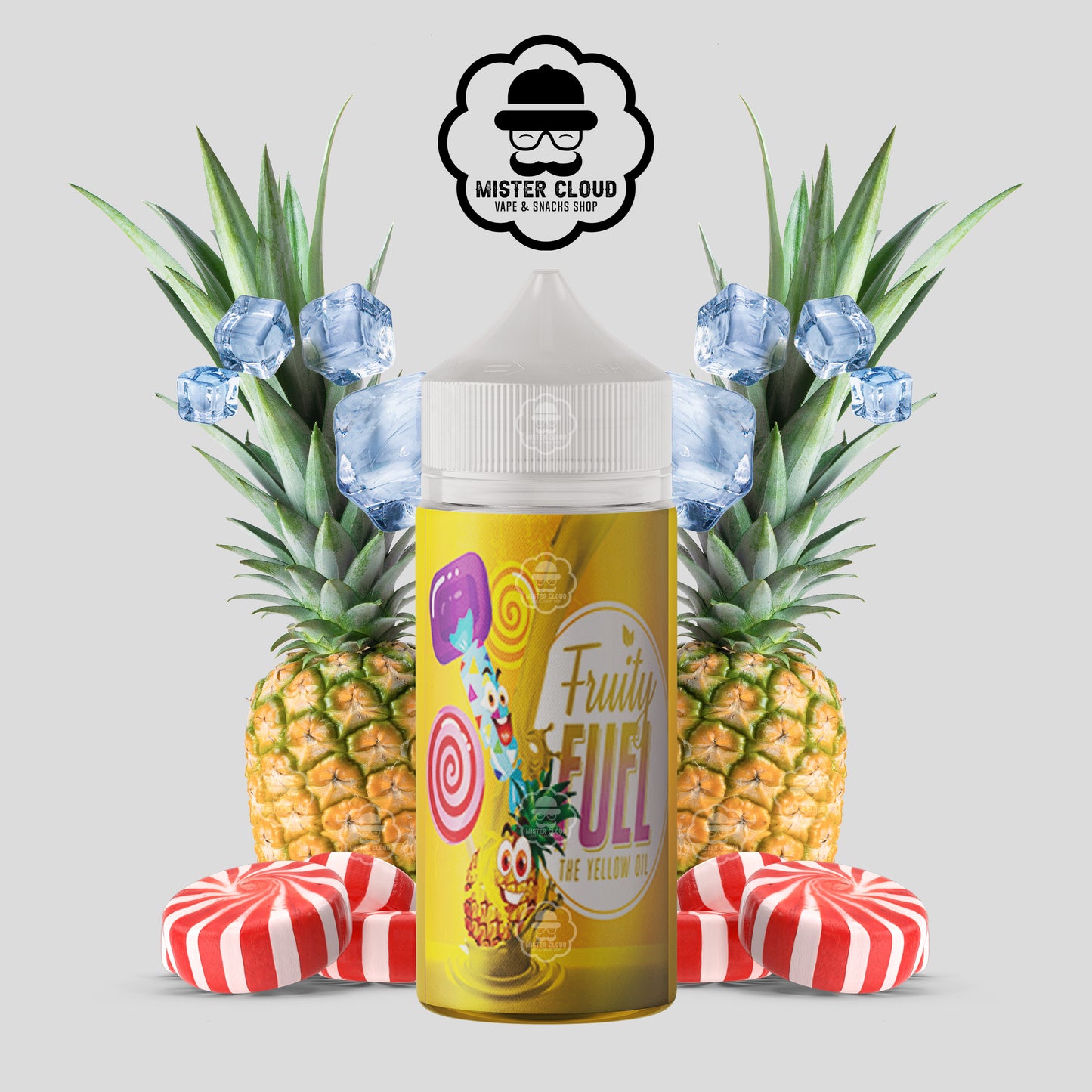 E-LIQUIDE THE YELLOW OIL FRUITY FUEL 100ML - MISTER CLOUD