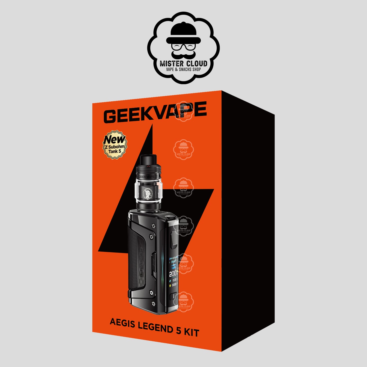 KIT AEGIS LEGEND 5 GEEKVAPE (INCLU 2 ACCUS VTC6 3000MAH) - MISTER CLOUD