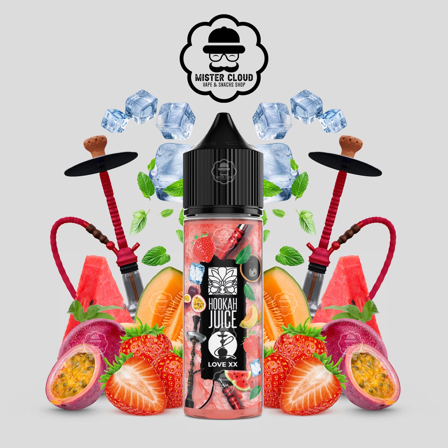 E-LIQUIDE HOOKAH JUICE LOVE XX TRIBAL FORCE 50ML - MISTER CLOUD