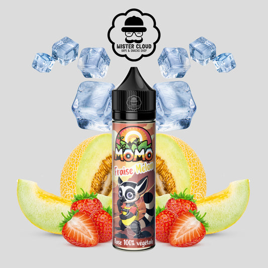 E-LIQUIDE MOMO FRAISE MELON 50ML - MISTER CLOUD