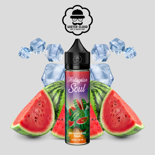 E-LIQUIDE MALAYSIAN SOUL MIX PASTÈQUES FRAIS 50ML - MISTER CLOUD