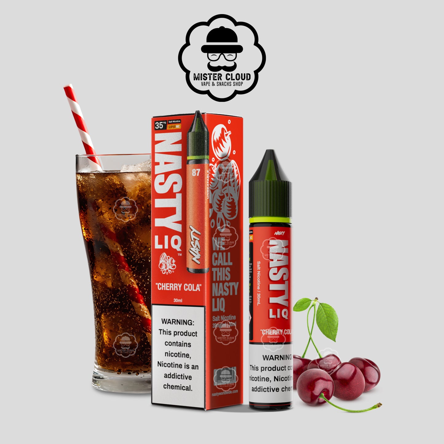 E-LIQUIDE NASTY LIQ CHERRY COLA 35MG 30ML - MISTER CLOUD