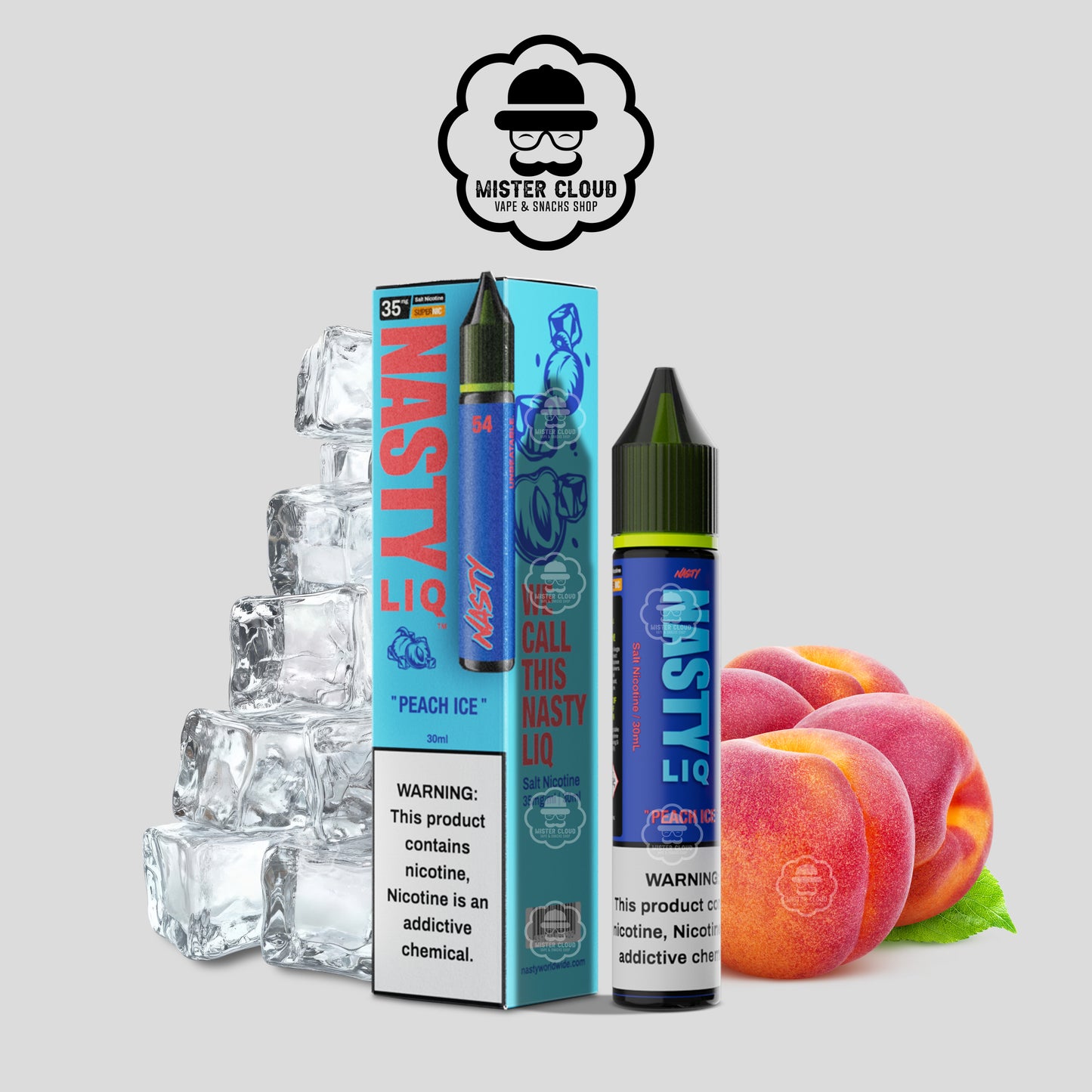 E-LIQUIDE NASTY LIQ PÊCHE ICE 35MG 30ML - MISTER CLOUD
