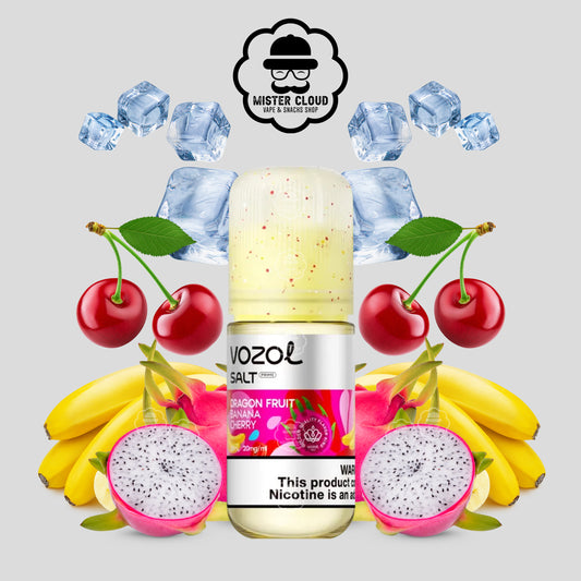E-LIQUIDE VOZOL SALT PRIME DRAGON FRUIT BANANA CHERRY 30ML 5% - MISTER CLOUD