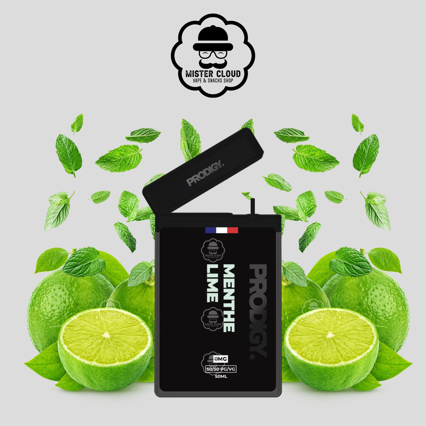 E-LIQUIDE MENTHE LIME PRODIGY POCKET 50ML - MISTER CLOUD