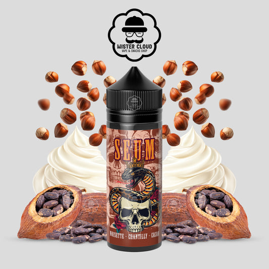 E-LIQUIDE SEUM NOISETTE CHANTILLY CACAO 100ML - MISTER CLOUD