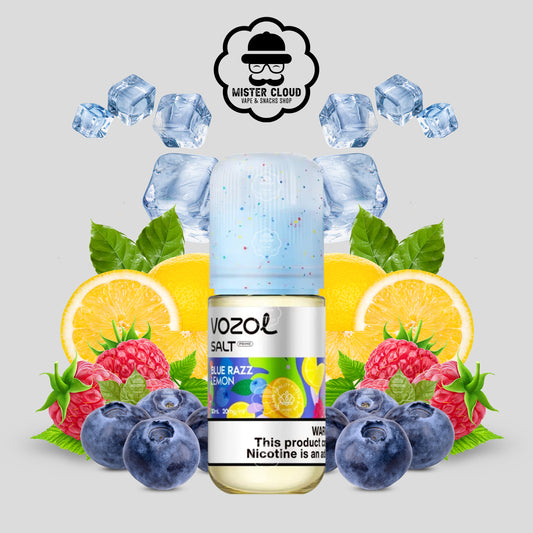 E-LIQUIDE VOZOL SALT PRIME BLUE RAZZ LEMON 30ML 5% - MISTER CLOUD