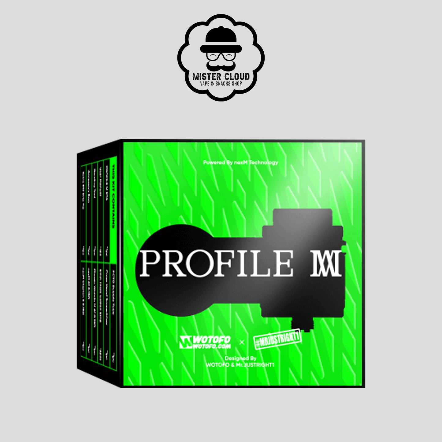 ATOMISEUR PROFILE M RTA WOTOFO - MISTER CLOUD